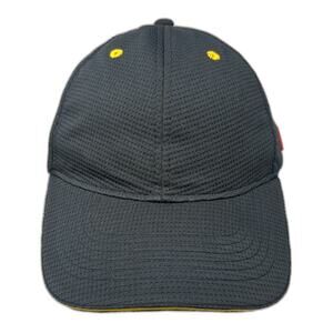 Apparel Collection McDonald's Snapback Hat Blue One Size Textured Yellow Eyelets